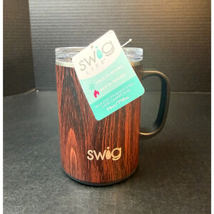 Swig Large Camper Mug 24oz Bourbon Barrel Insulated Stainless Steal